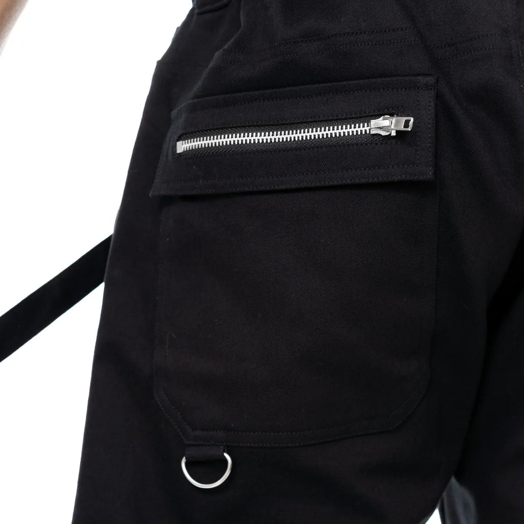 Vixxsin Halston Black Cargo Pants – Mens Gothic Industrial Trousers