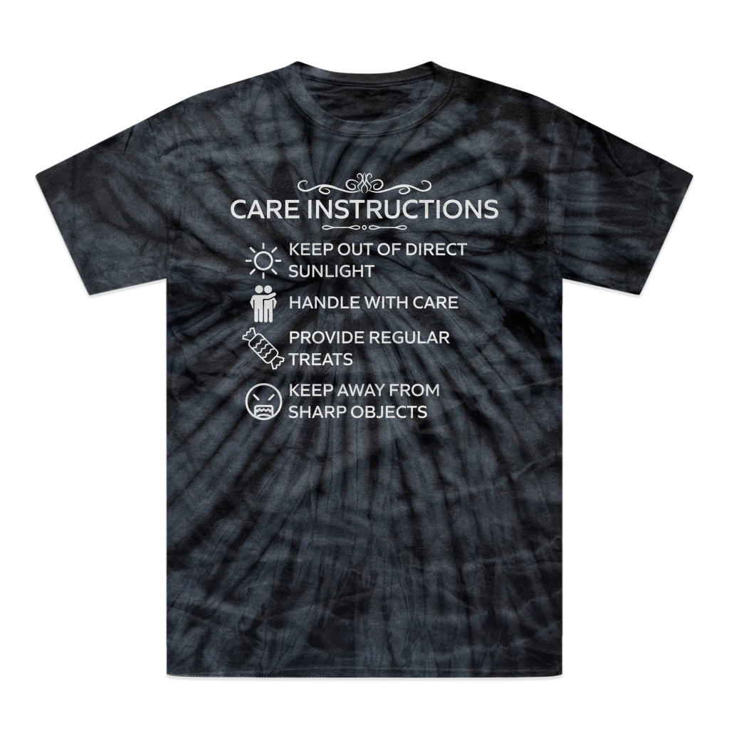 Kate's Clothing White Print Tonal Spider Tie-Dye Cotton T-Shirt