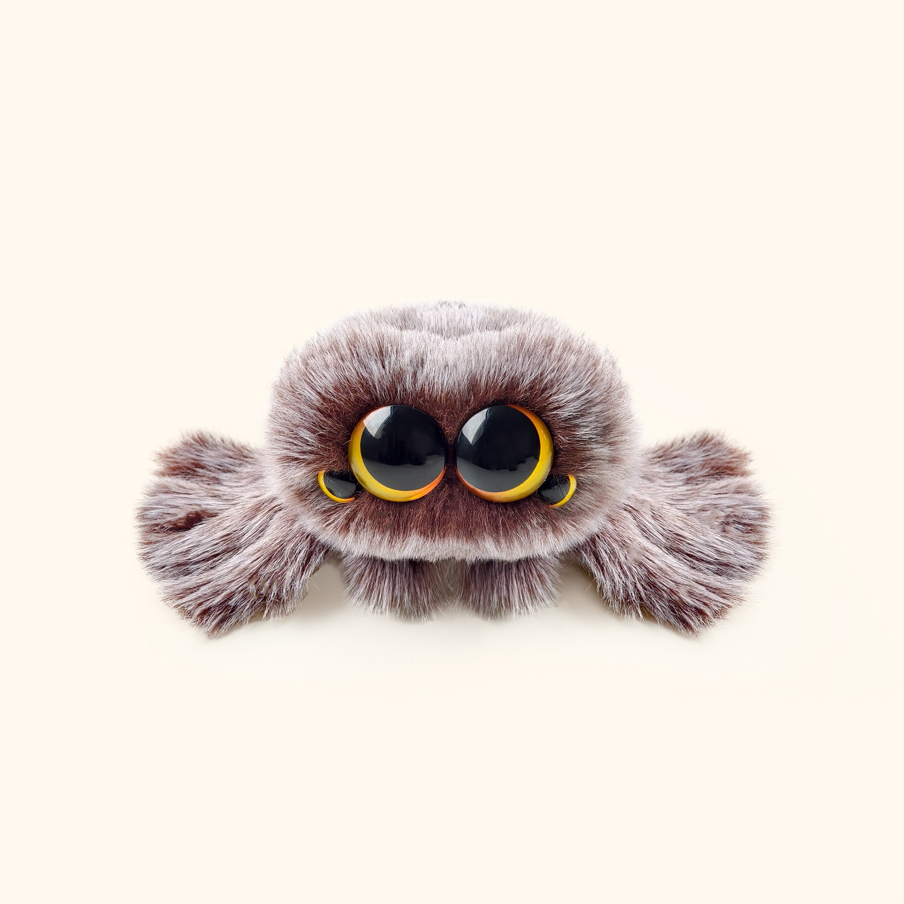 LuLuFun Studio Snowball Spider Plush Toy – Soft Cute Stuffed Animal