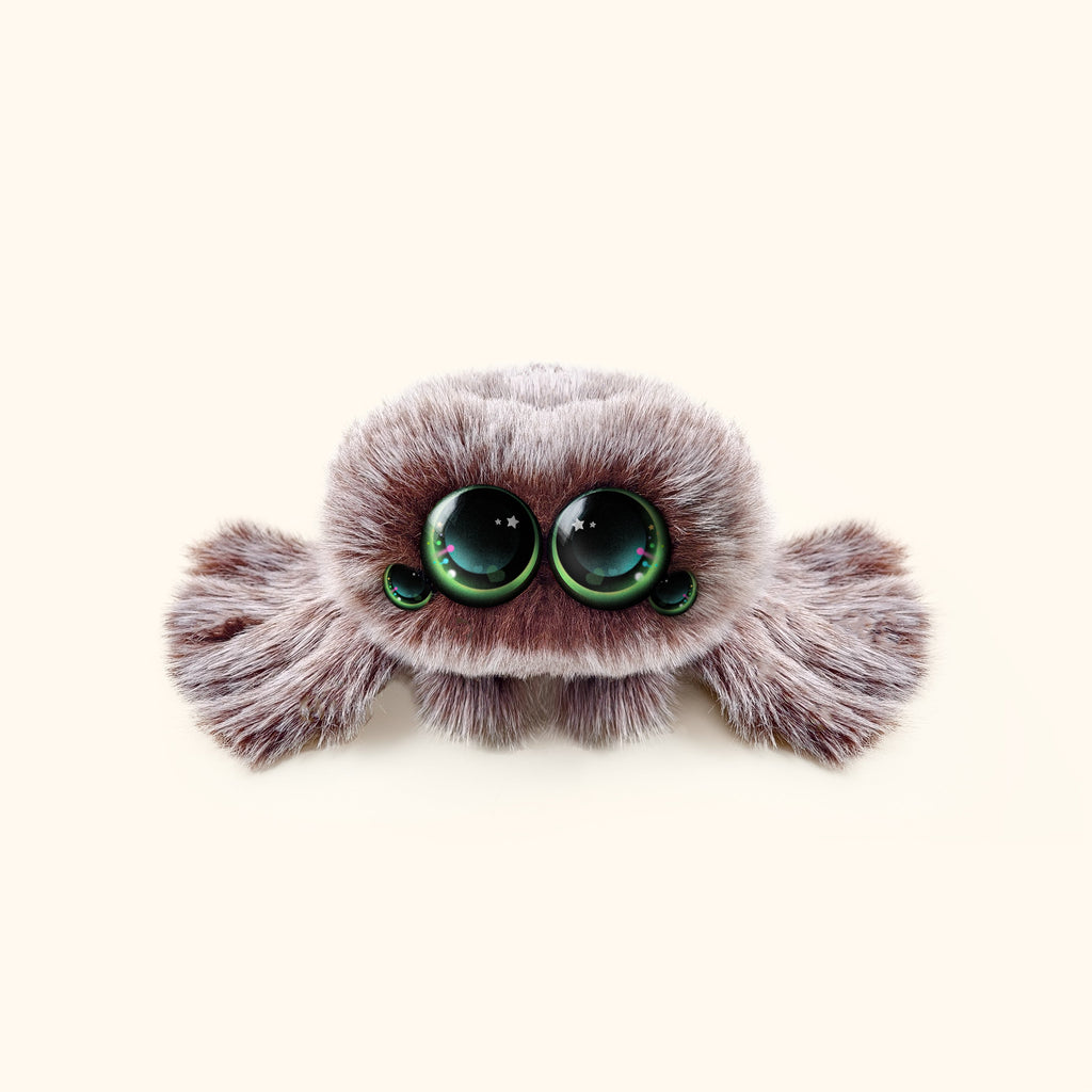 LuLuFun Studio Snowball Spider Plush Toy – Soft Cute Stuffed Animal