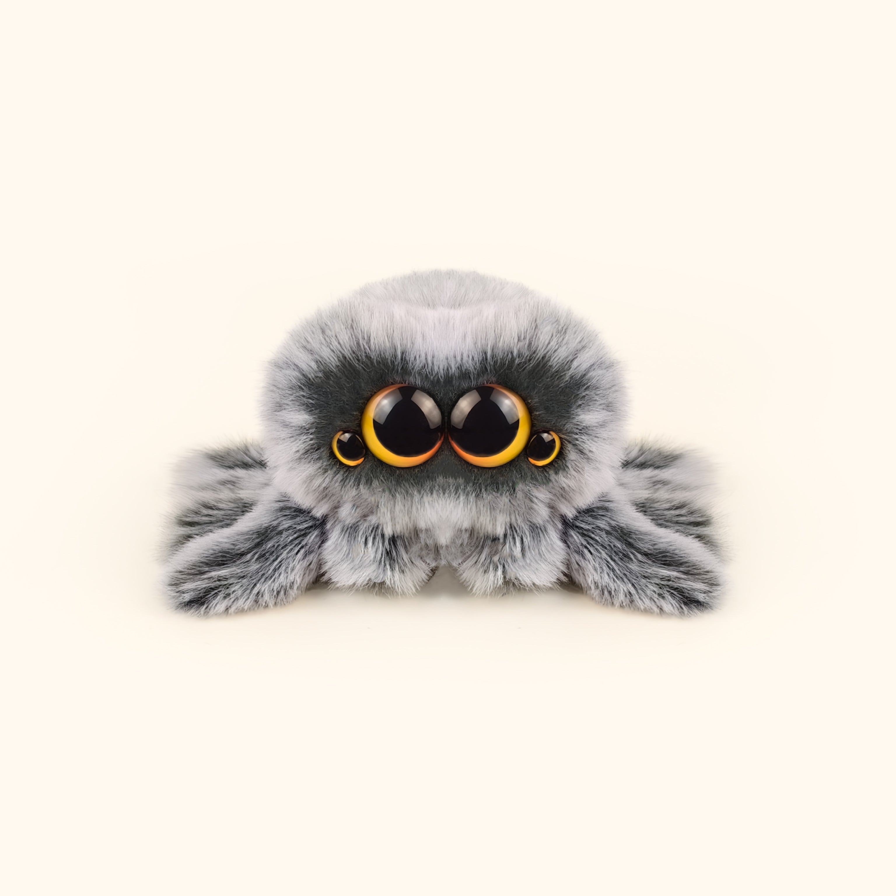 LuLuFun Studio Snowball Spider Plush Toy – Soft Cute Stuffed Animal