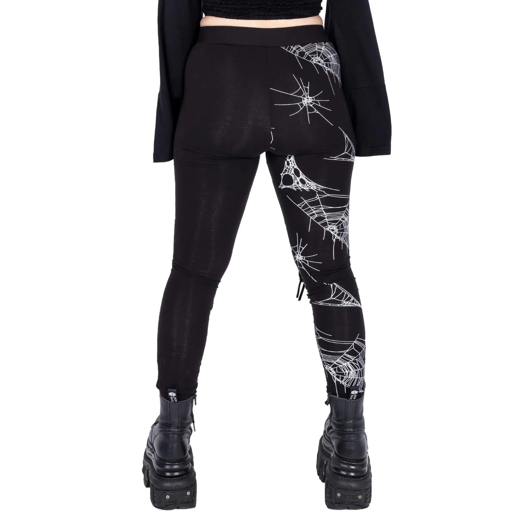 Heartless Arhana Spiderweb Leggings – Lace Up Alternative Fashion