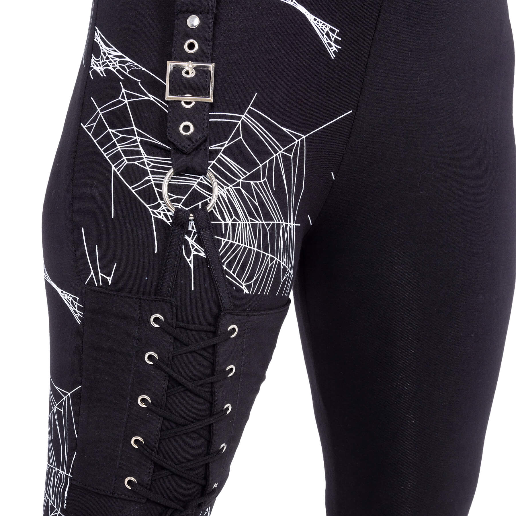Heartless Arhana Spiderweb Leggings – Lace Up Alternative Fashion
