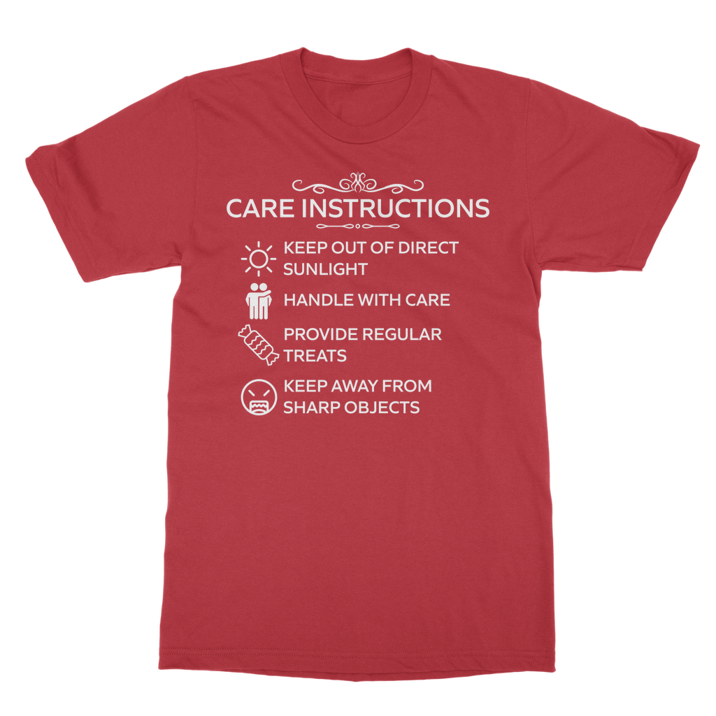 Kate's Clothing Care Instructions Heavy Cotton Unisex T-Shirt | White