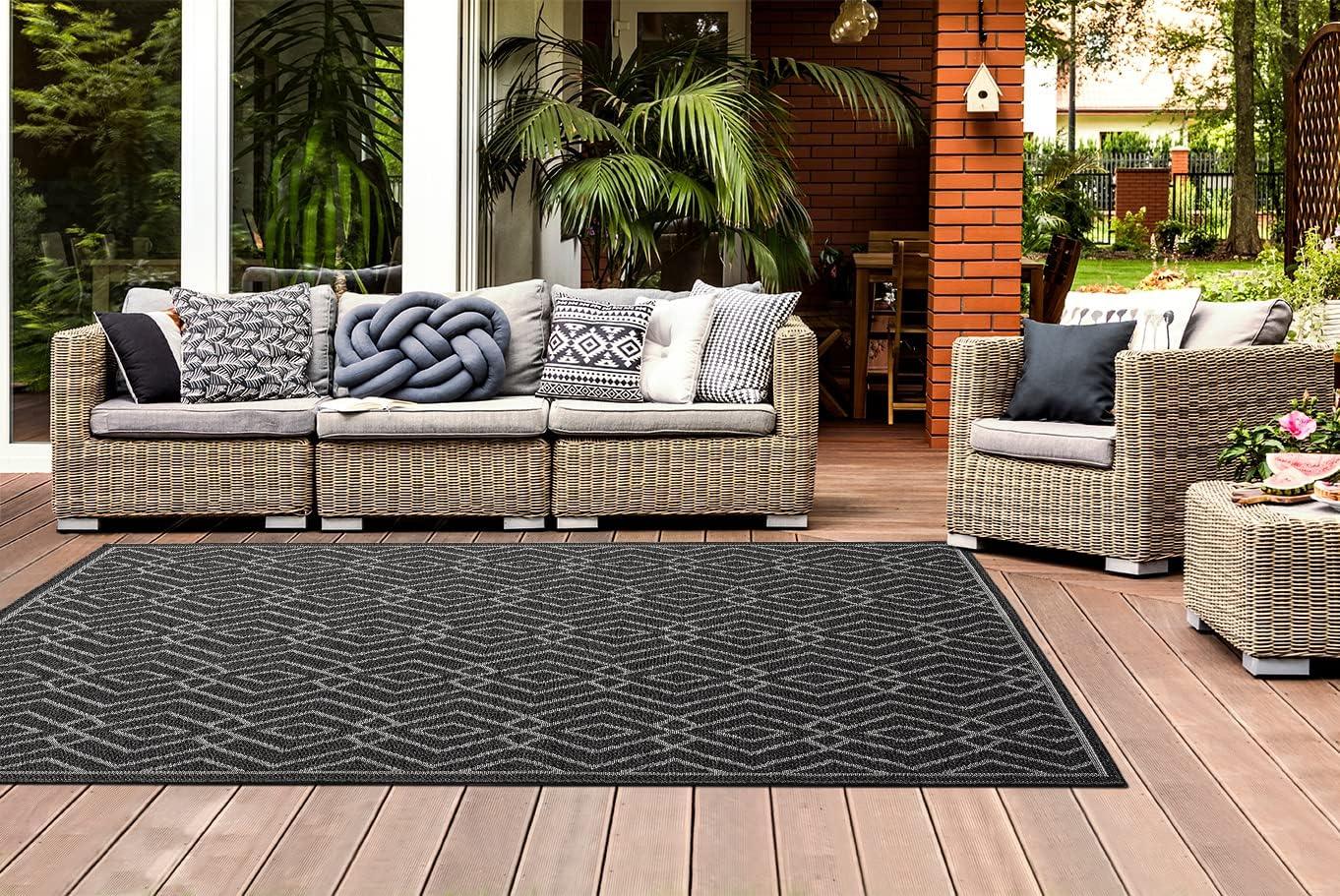 HomeArt Outdoor Rug – 80x150 cm UV-Resistant Polypropylene Mat