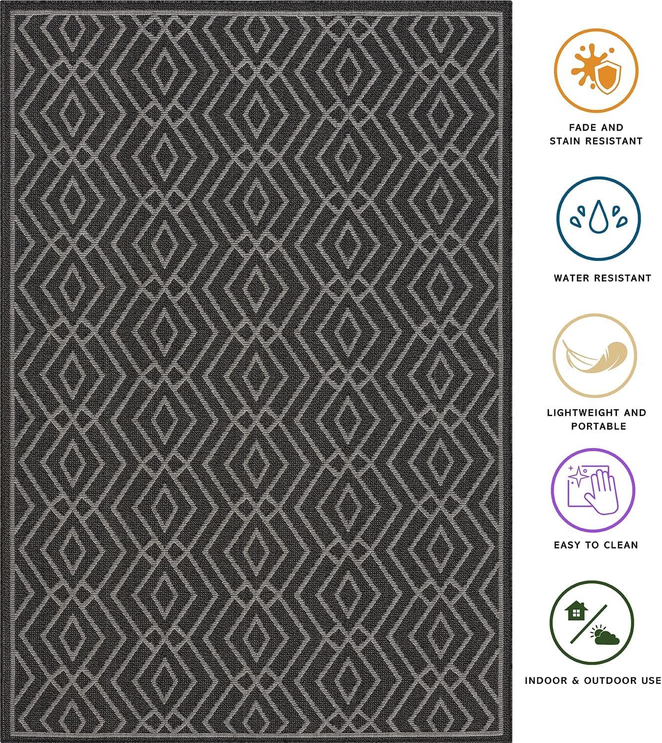 HomeArt Outdoor Rug – 80x150 cm UV-Resistant Polypropylene Mat