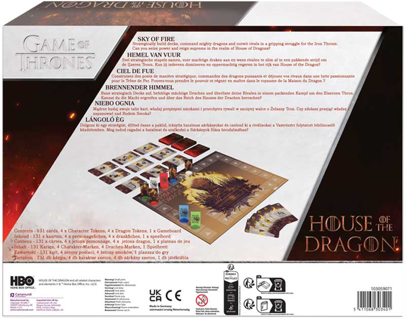 House of Dragon Sky of Fire Strategy Board Game by Snaps – Fantasy