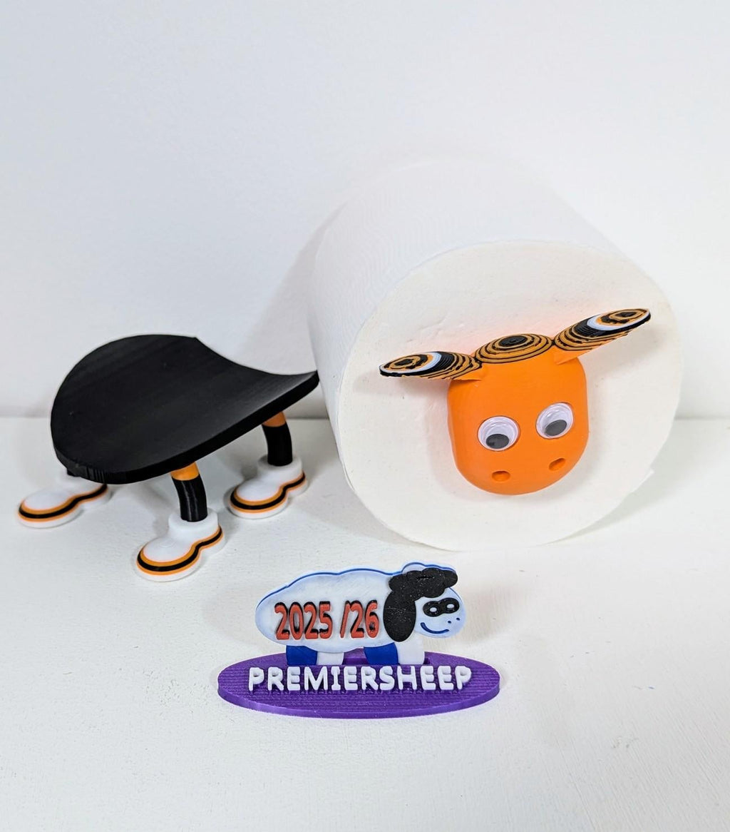 Chaddyverse Hull City Football Toilet Roll Holder – Amber & Black Sheep
