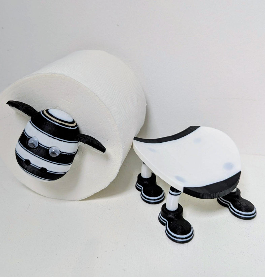 Hull FC Super Sheep Toilet Roll Holder | Black & White Rugby Fan Gift