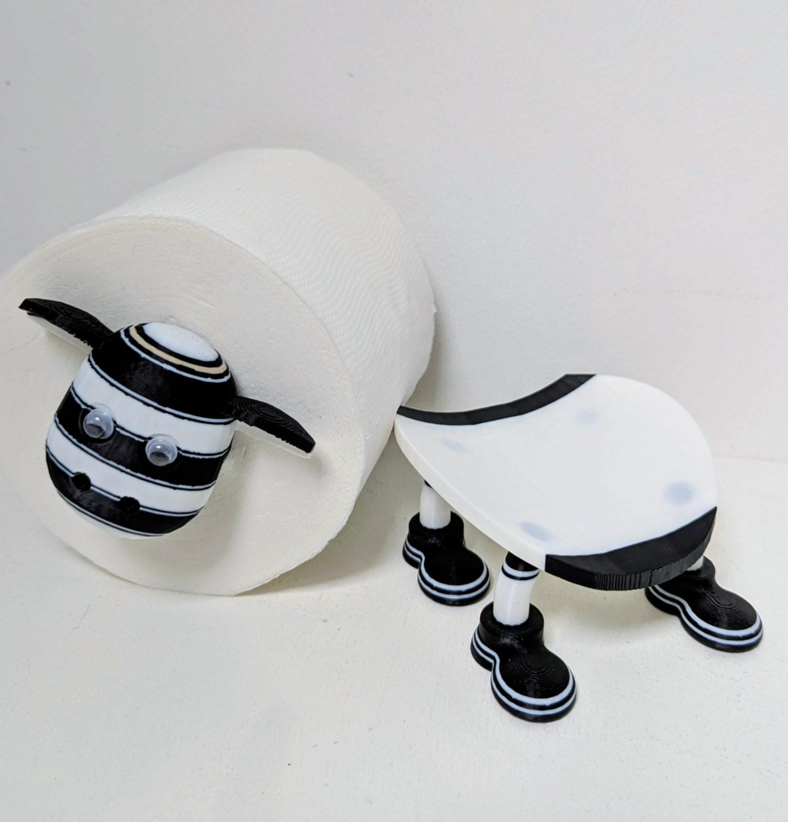 Hull FC Super Sheep Toilet Roll Holder | Black & White Rugby Fan Gift