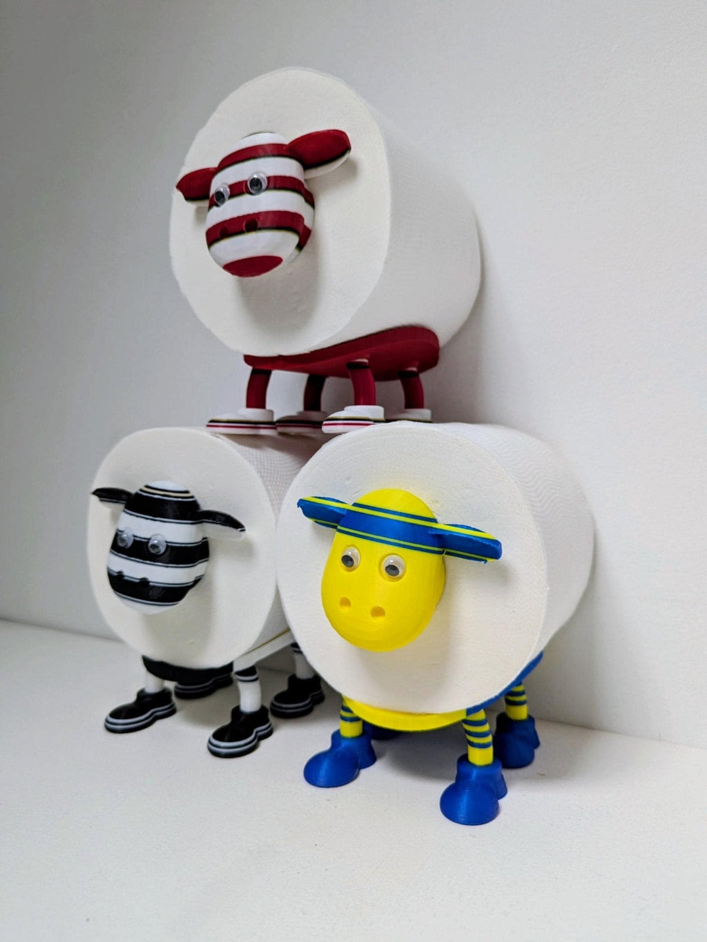 Hull FC Super Sheep Toilet Roll Holder | Black & White Rugby Fan Gift