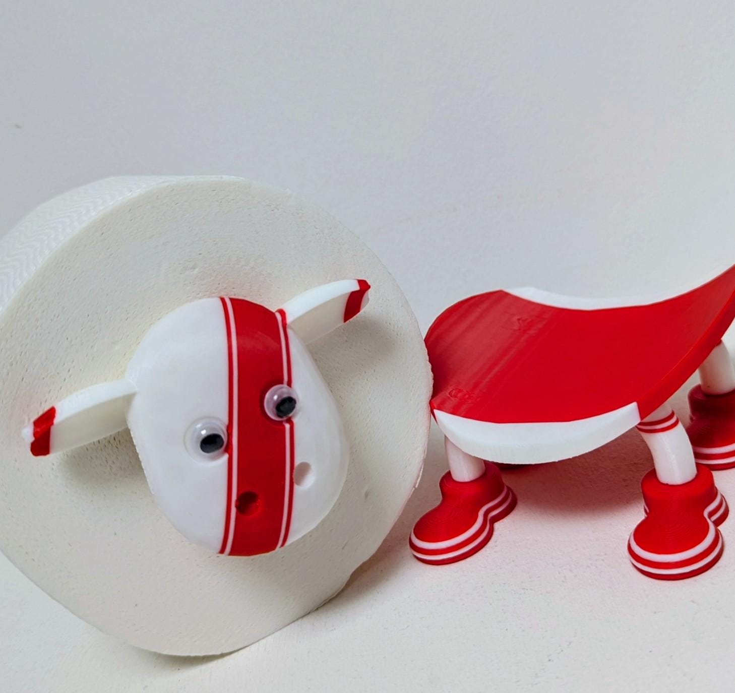 Hull KR Super Sheep Toilet Roll Holder – Red & White Rugby Fan Gift