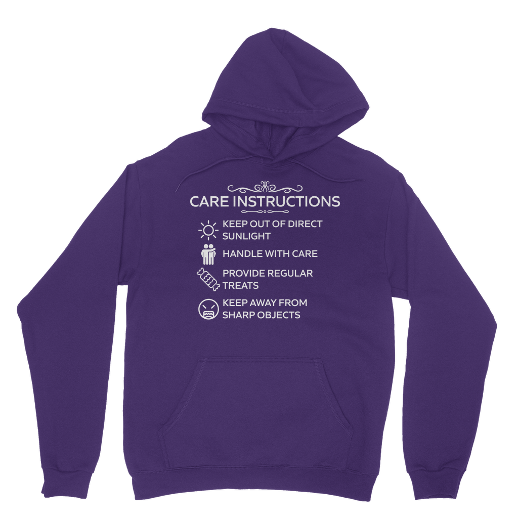 Kate's Clothing Care Instructions Hoodie – Unisex Sustainable Cotton