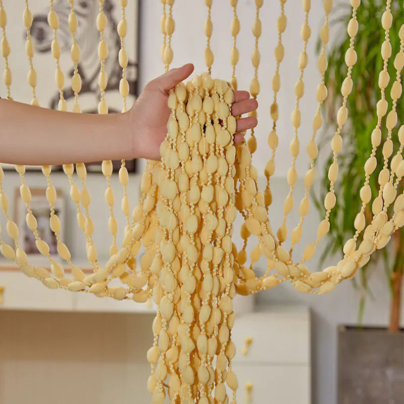 Elegant Beaded Doorway Curtain – Decorative Room Divider for Home