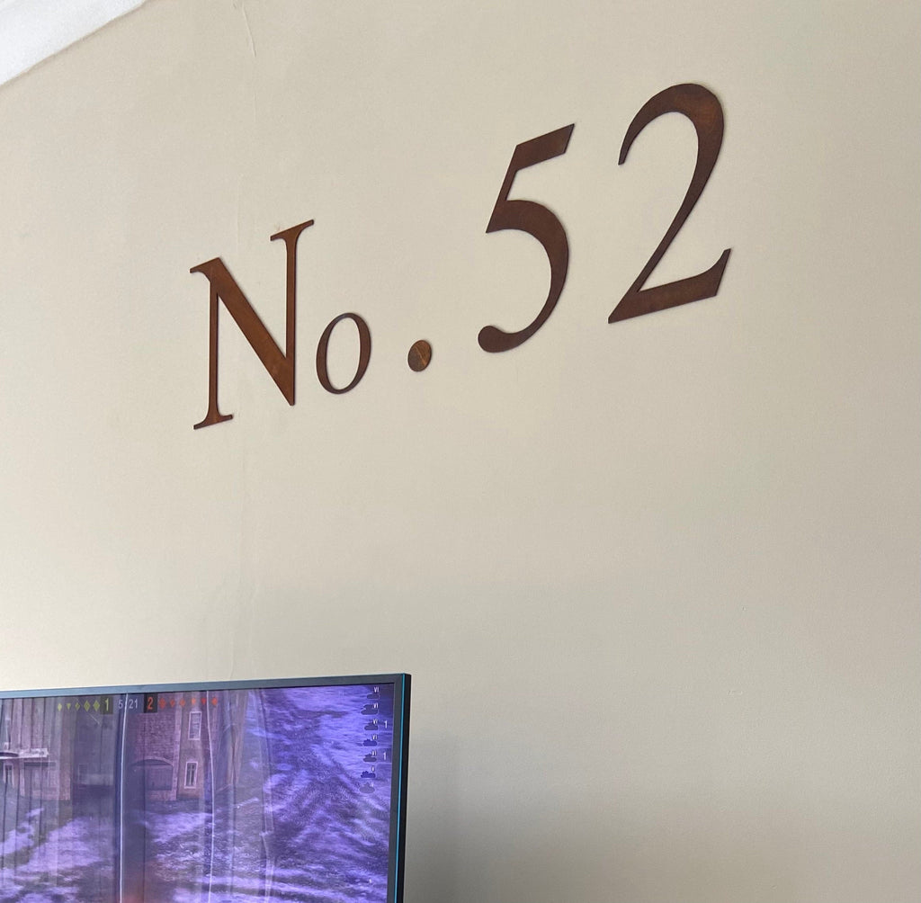 Rustic Metal Letters & Numbers | 5" or 12" Steel Signs by Rustic Warehouse