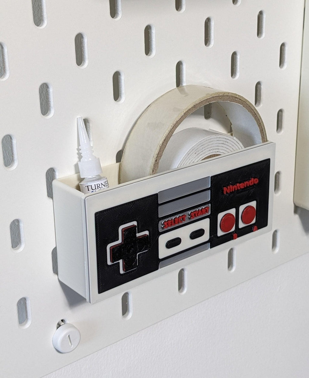 NES Controller Storage Container for Ikea Skadis | Retro Gaming Decor
