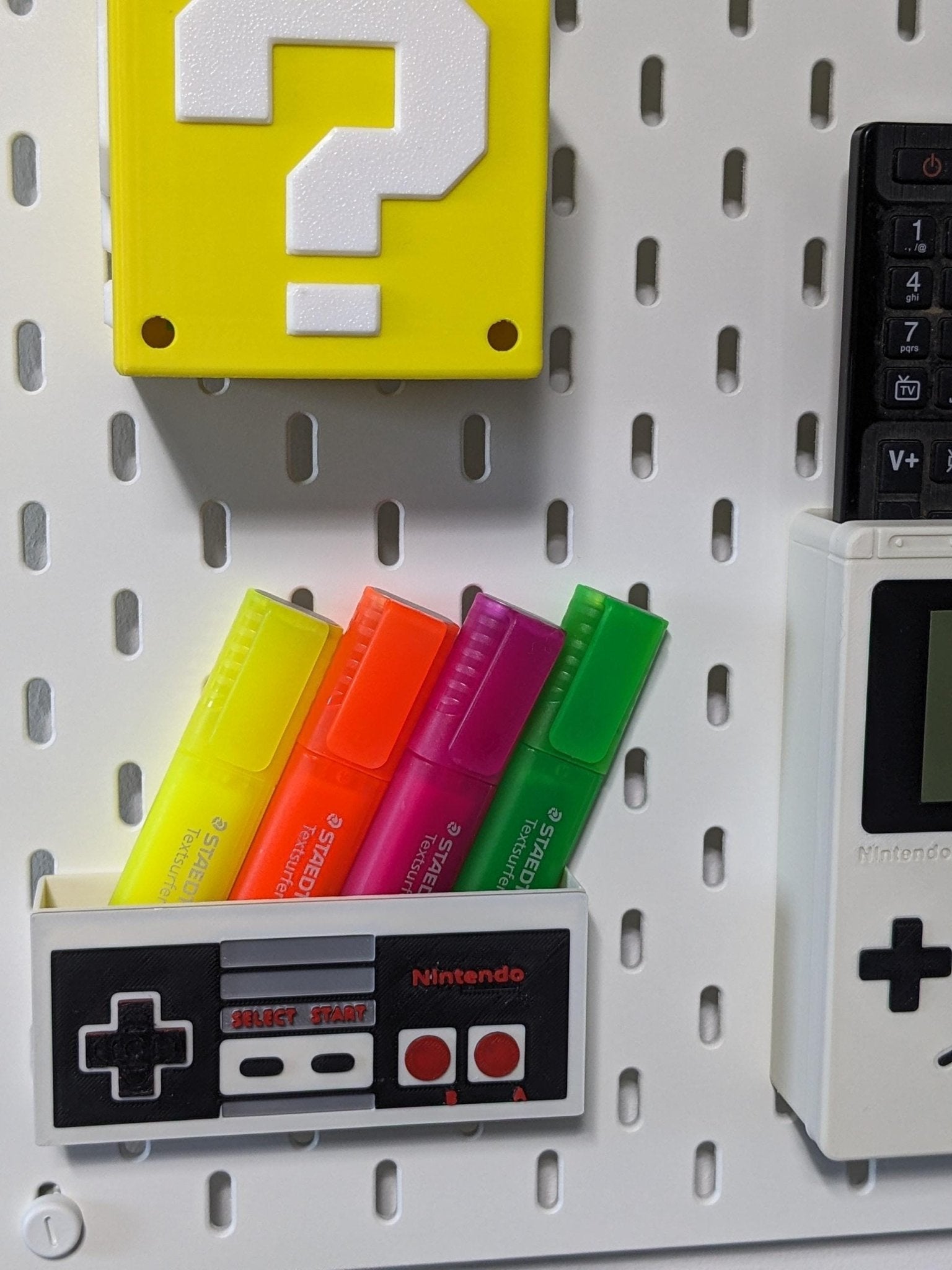 NES Controller Storage Container for Ikea Skadis | Retro Gaming Decor