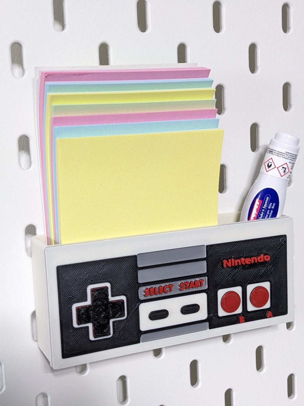 NES Controller Storage Container for Ikea Skadis | Retro Gaming Decor