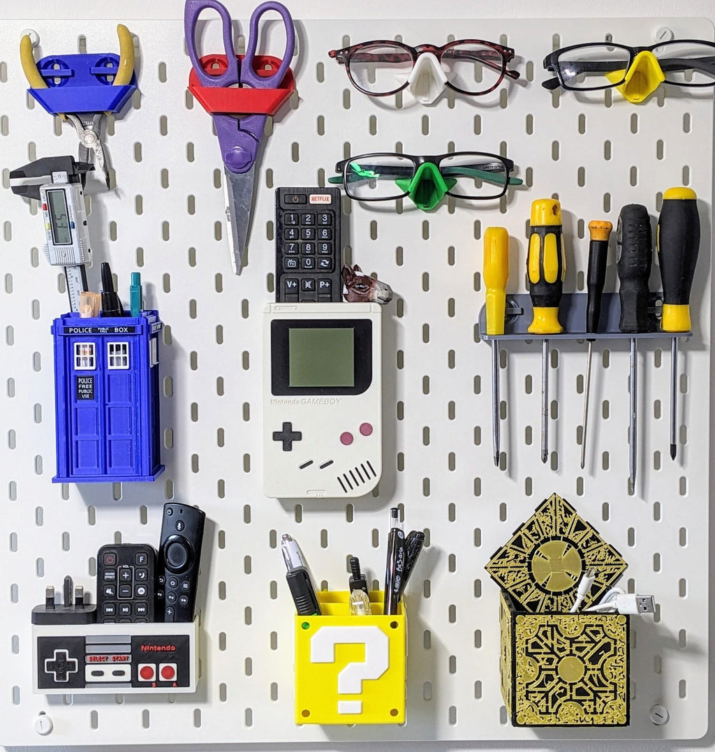 NES Controller Storage Container for Ikea Skadis | Retro Gaming Decor