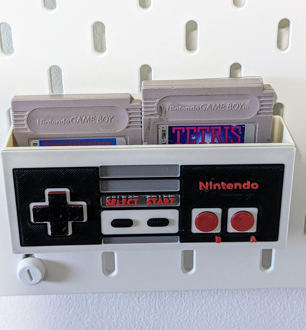 NES Controller Storage Container for Ikea Skadis | Retro Gaming Decor