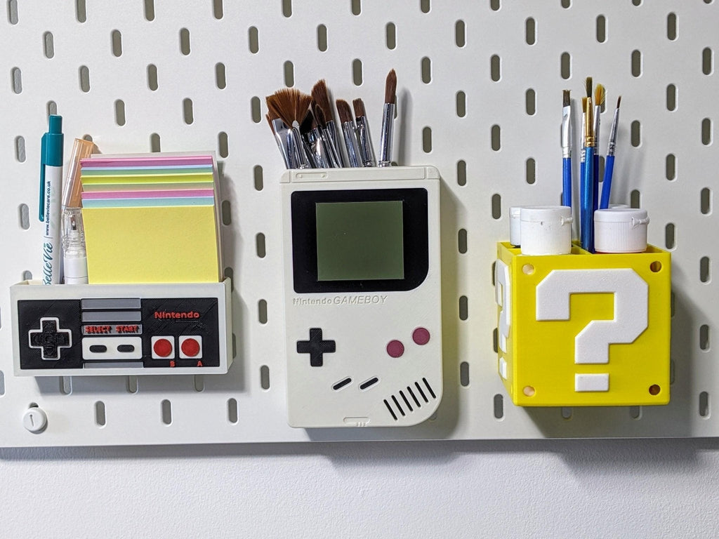 Chaddyverse Gameboy Storage Container for Ikea Skadis Pegboard