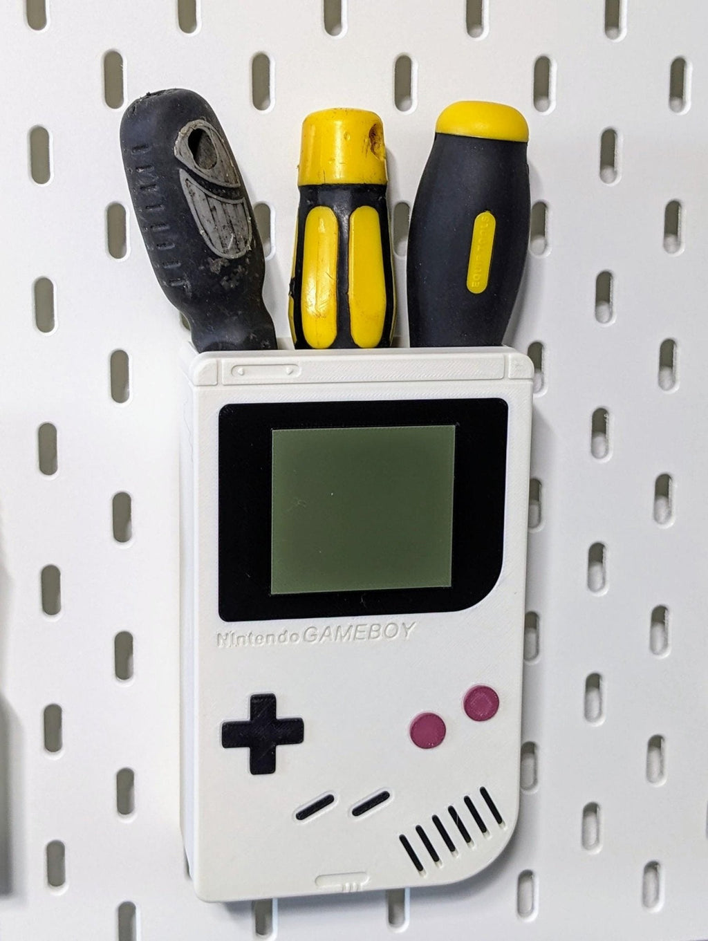 Chaddyverse Gameboy Storage Container for Ikea Skadis Pegboard