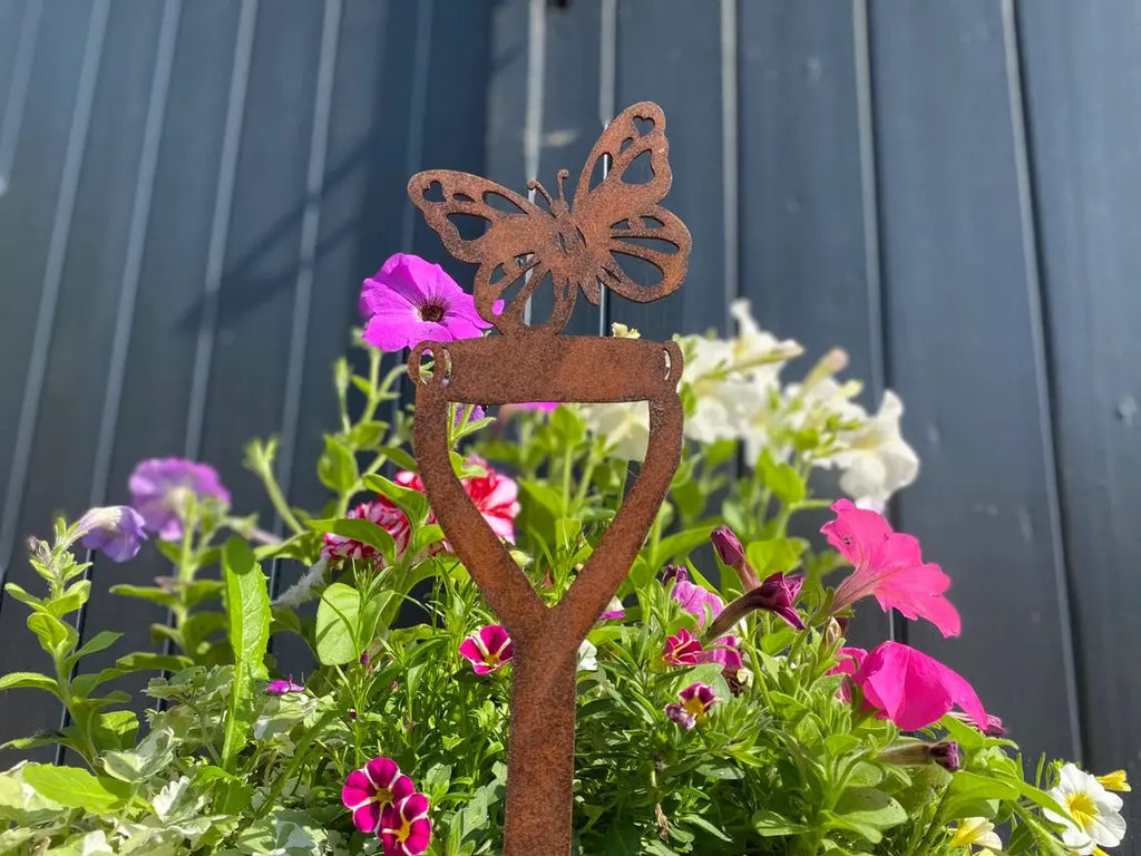 Rustic Warehouse Norfolk Metal Butterfly Spade Garden Decoration