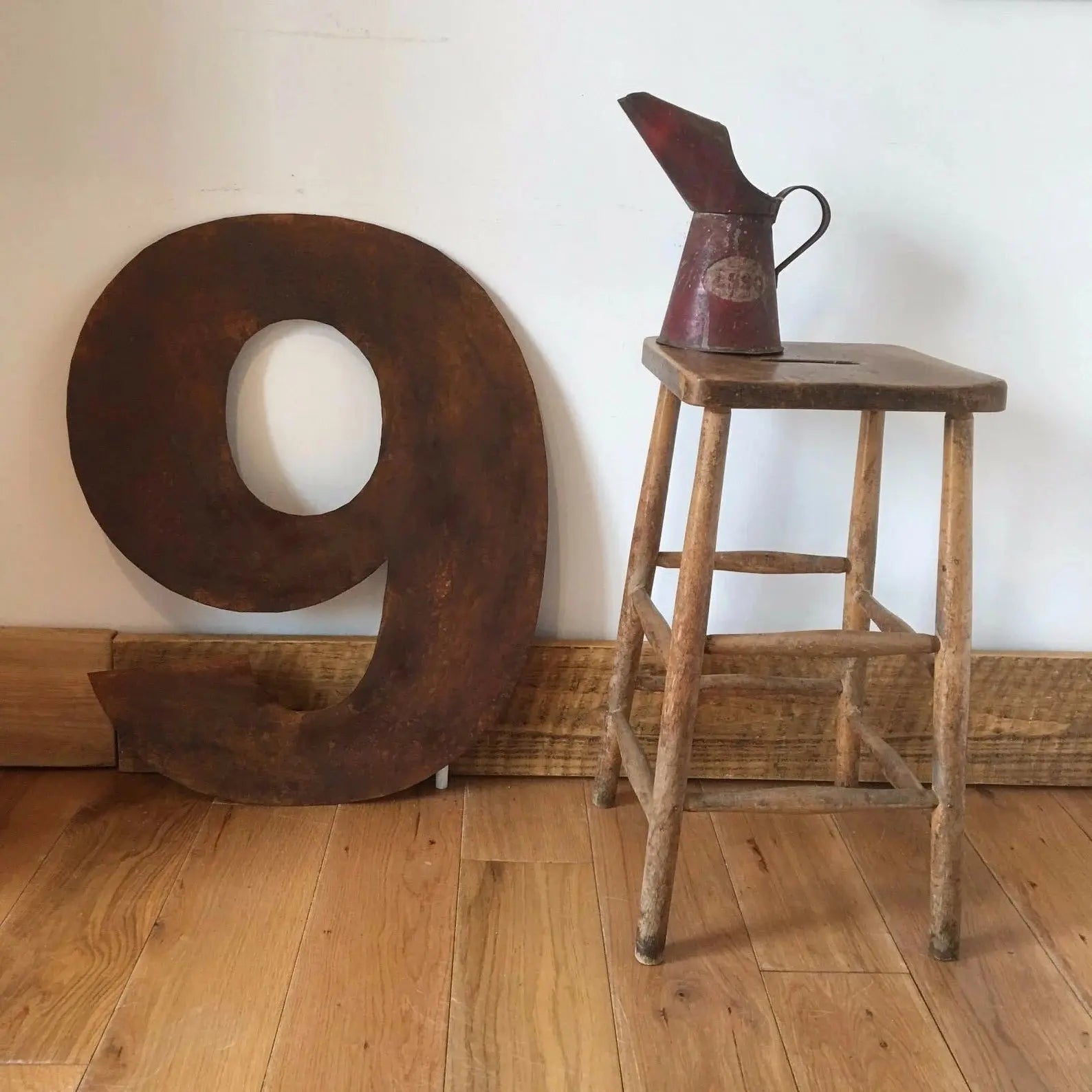 Large 70cm Rusty Metal Letters – XL Industrial Alphabet for Weddings, Home Decor & Shop Signs House Numbers