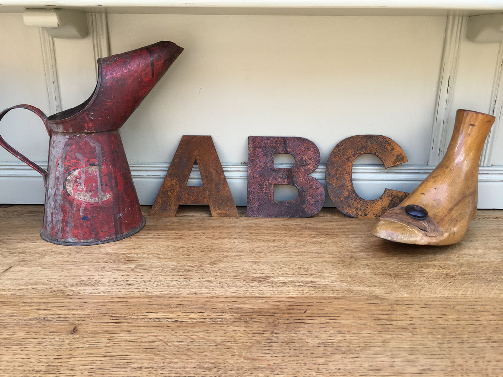 Rustic Warehouse Norfolk 5" Rusty Metal Alphabet Letters – Steel Wall Decor