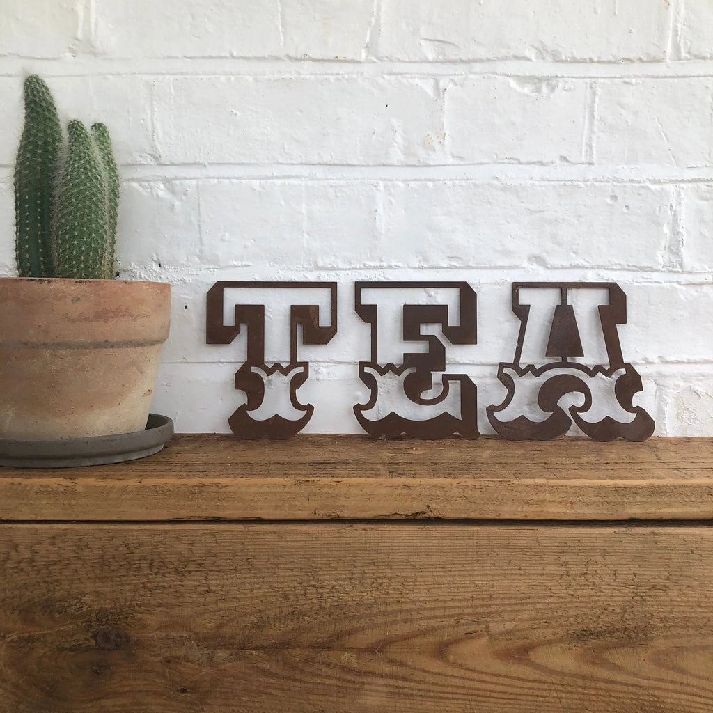 Rustic Metal Carnival Letters – 5 Inch Steel Wall Decor | Rustic Warehouse