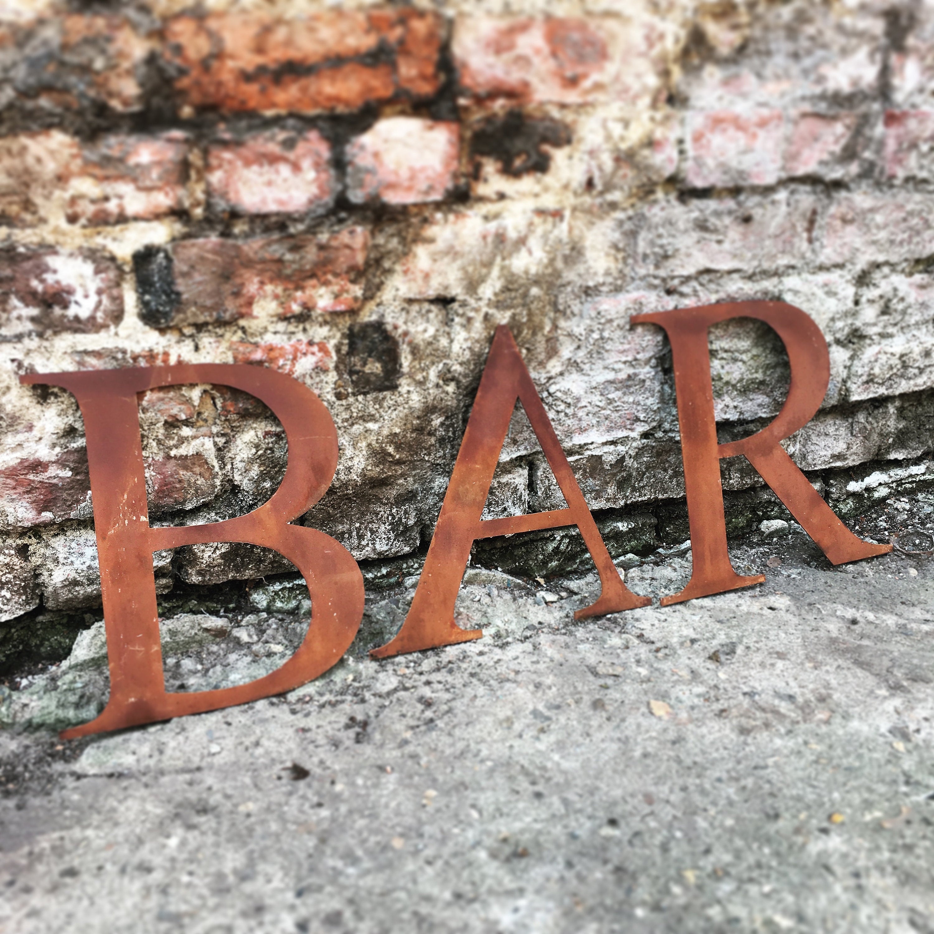 Rustic Metal Letters & Numbers | 5" or 12" Steel Signs by Rustic Warehouse