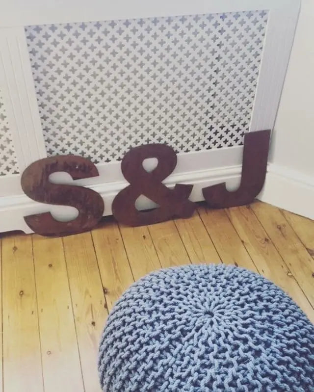 12-Inch Rusty Metal Letters by Rustic Warehouse Norfolk | Industrial Signage