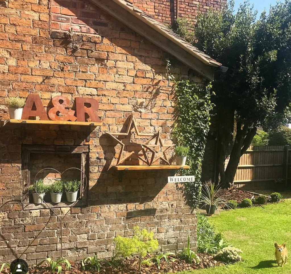 12-Inch Rusty Metal Letters by Rustic Warehouse Norfolk | Industrial Signage