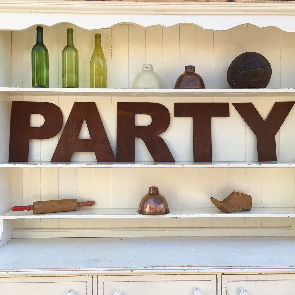 12-Inch Rusty Metal Letters by Rustic Warehouse Norfolk | Industrial Signage