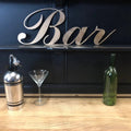 Gold Metal Bar Sign – Distressed Steel Wall Decor | Rustic Warehouse Norfolk