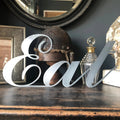 Eat Metal Wall Art – Galvanized Steel Kitchen Sign | Rustic Warehouse Norfolk
