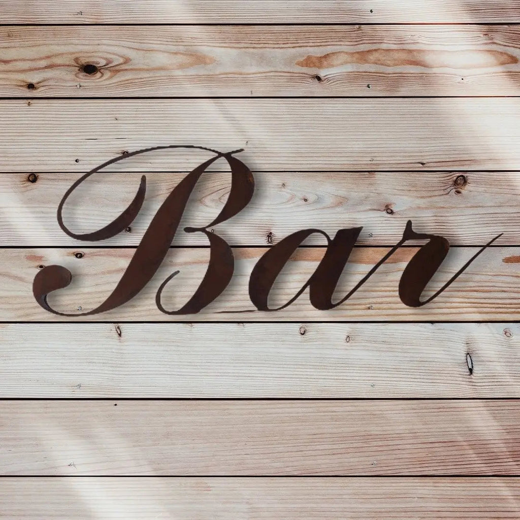 Rustic Warehouse Norfolk Metal Bar Sign – Aged Steel Home & Garden Decor
