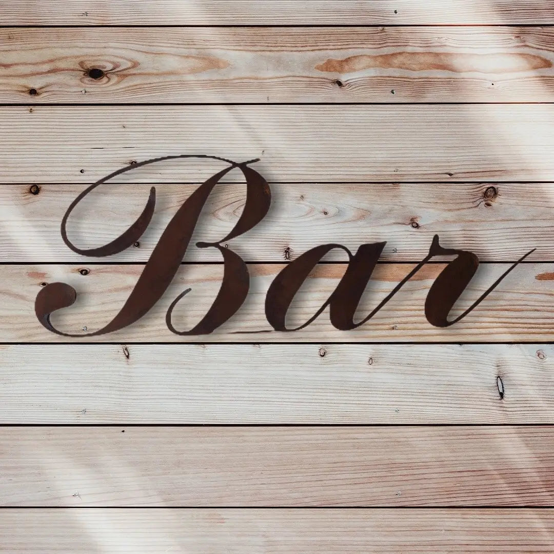 Rustic Warehouse Norfolk Metal Bar Sign – Aged Steel Home & Garden Decor