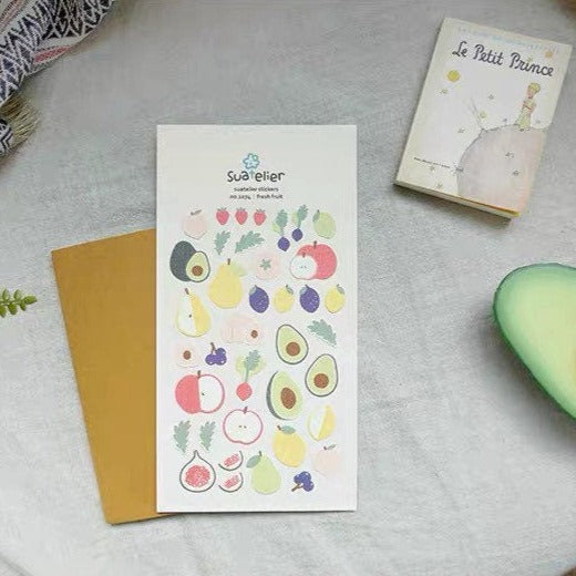 Suatelier Fresh Fruit Sticker Sheet for Journaling by LuLuFun Studio