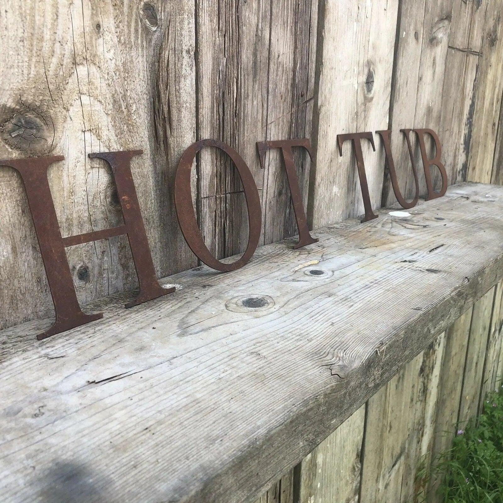 Rustic Metal Alphabet Letters & Numbers – 5 Inch Steel Wall Art by RWN