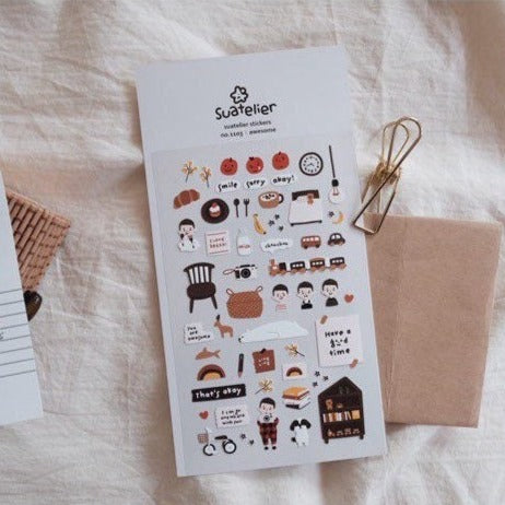 Suatelier Awesome Decorative Stickers for Journaling and Scrapbooking