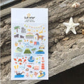 Suatelier Stay in Jeju Decorative Sticker Sheet for Journaling - 10x19cm