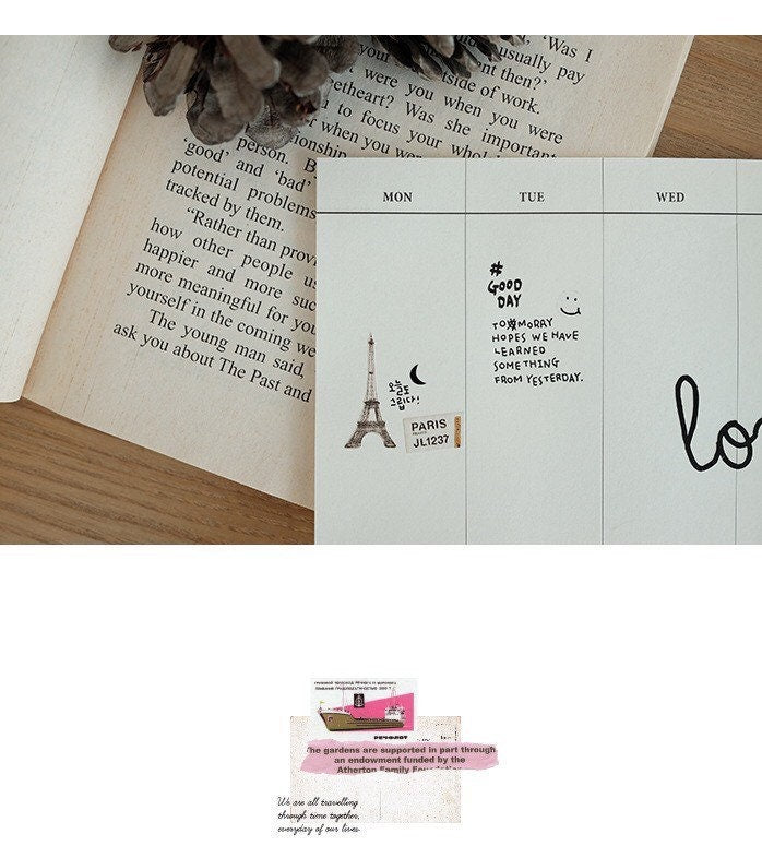 Suatelier Bon Voyage Travel Sticker Sheet for Journaling by LuLuFun