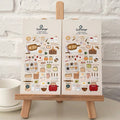 Suatelier I Like Bread Decorative Sticker Sheet for Journaling - 10x19cm