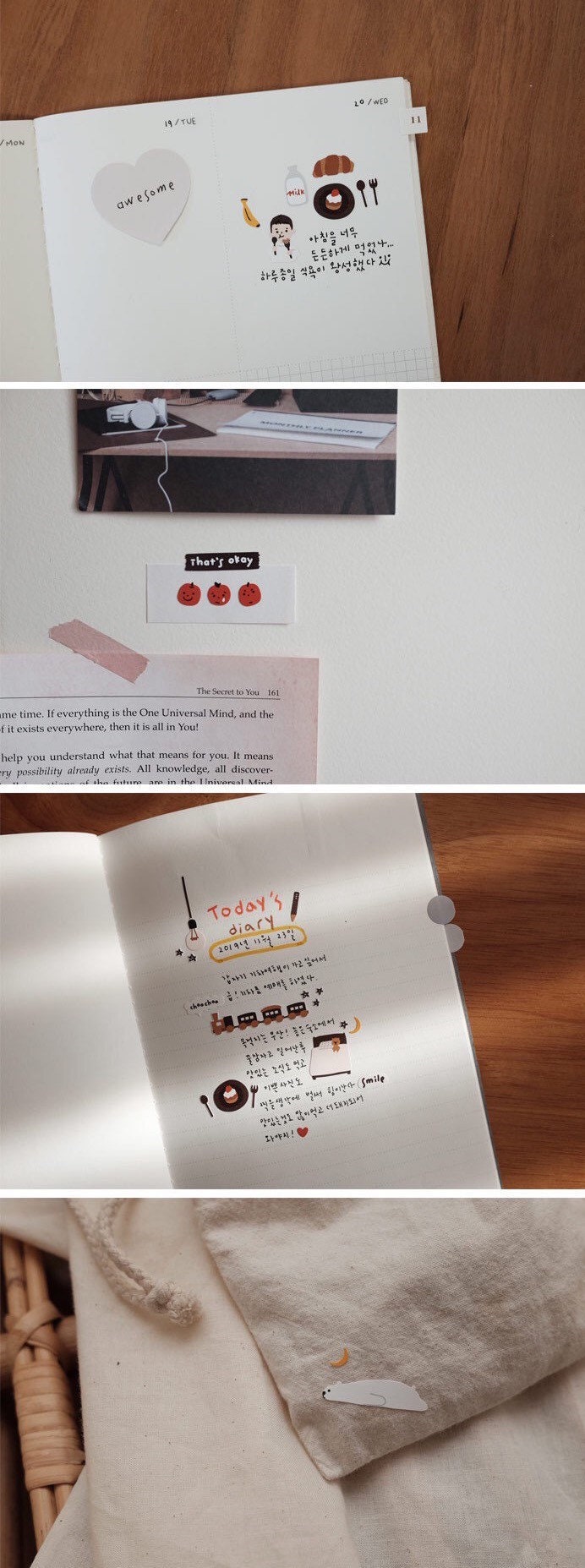 Suatelier Awesome Decorative Stickers for Journaling and Scrapbooking