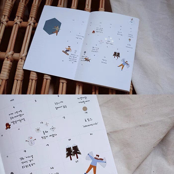 Suatelier Midwinter Decorative Stickers for Journaling and Scrapbooking