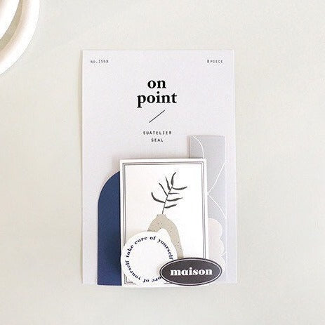 Suatelier On Point 03 Paper Stickers – 8 Piece Journaling Labels