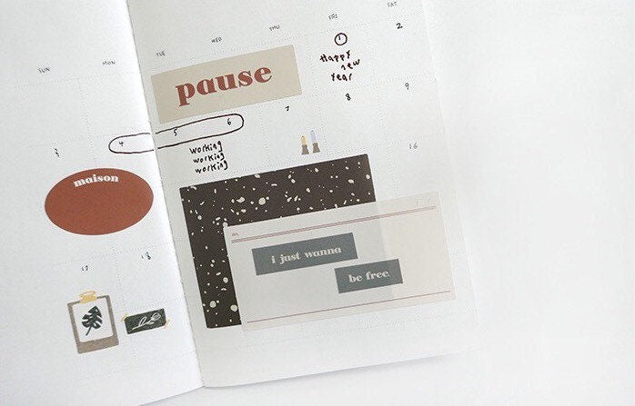 Suatelier On Point 04 Korean Stationery Stickers for Journaling