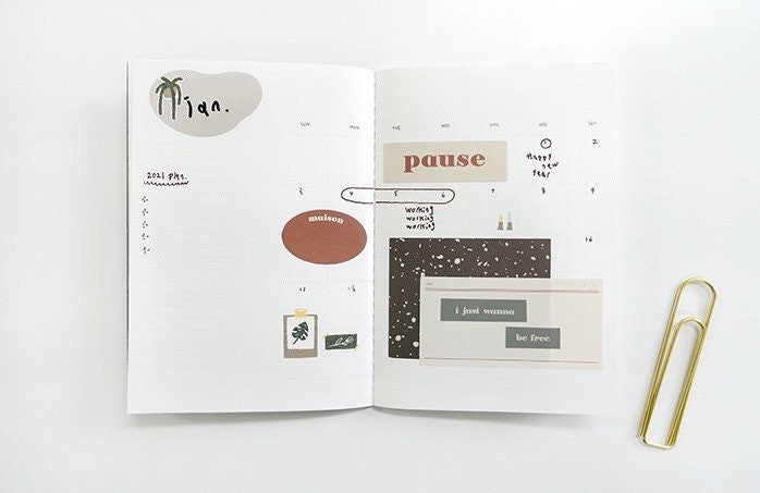 Suatelier On Point 04 Korean Stationery Stickers for Journaling