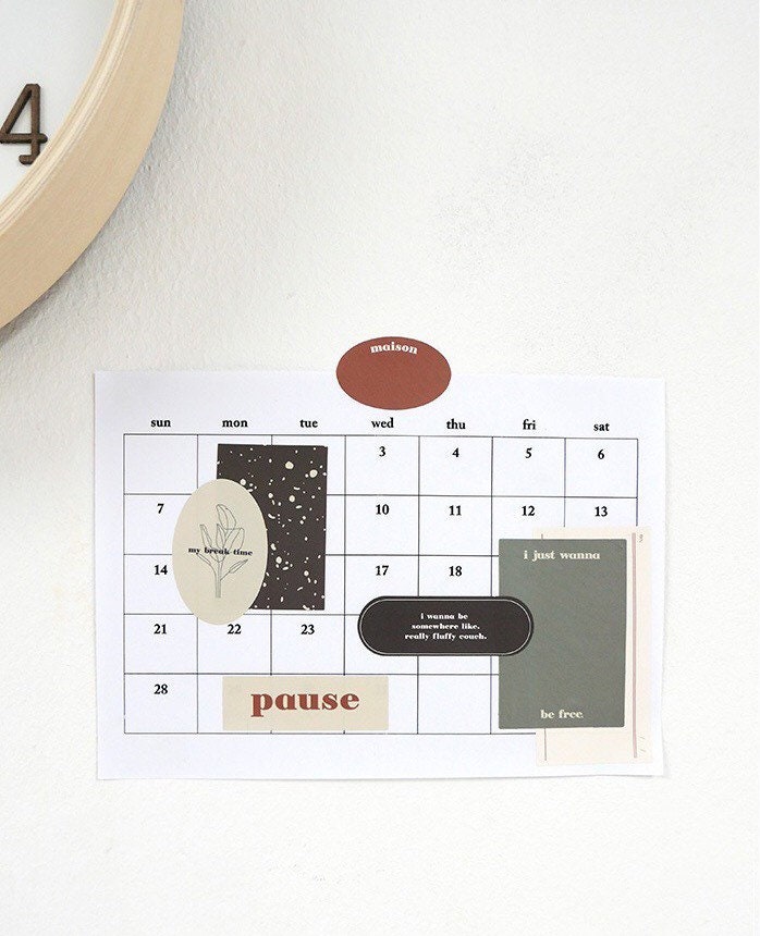 Suatelier On Point 04 Korean Stationery Stickers for Journaling